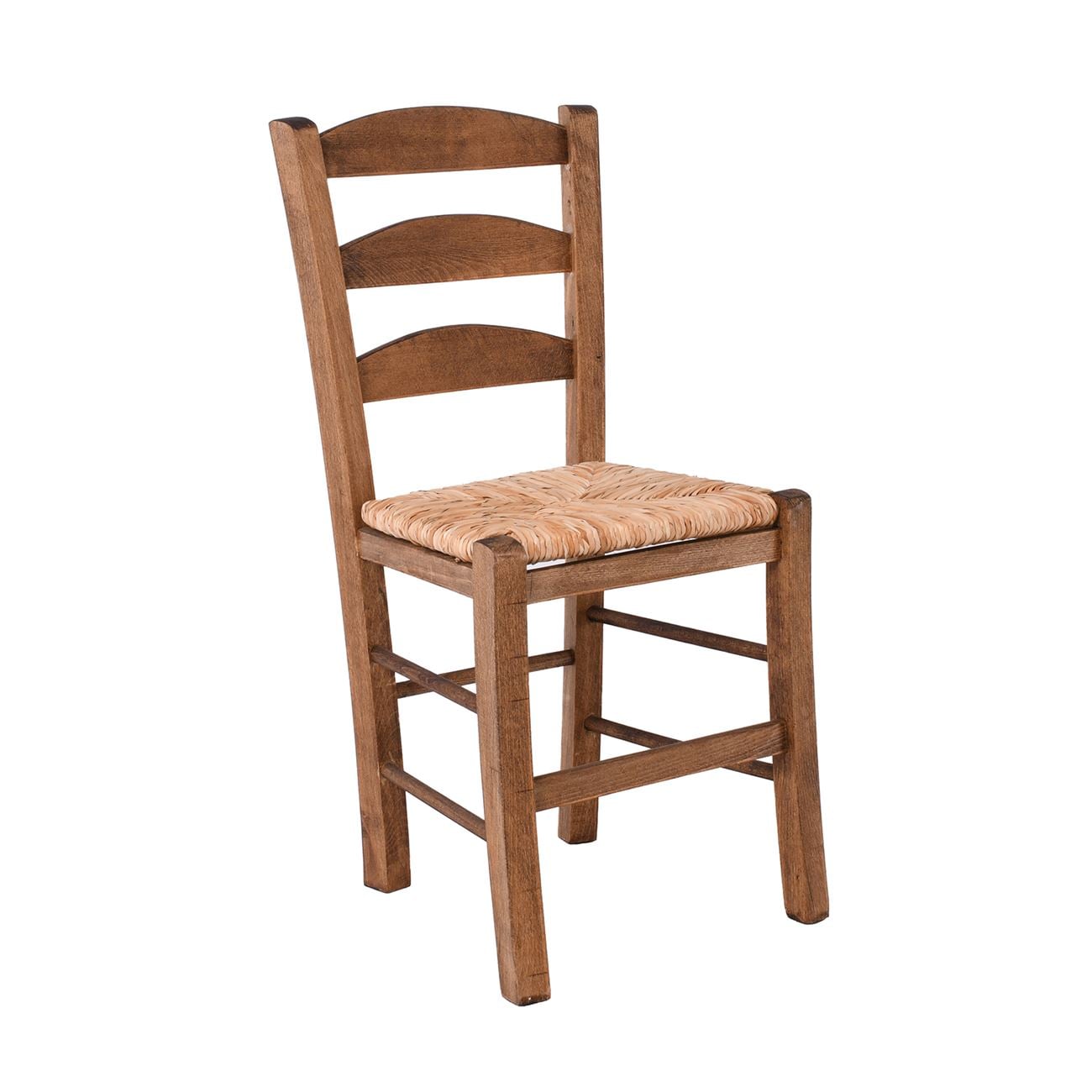 Καρέκλα Οξιά Βαφή Εμποτισμού Καρυδί, Κάθισμα Ψάθα 2