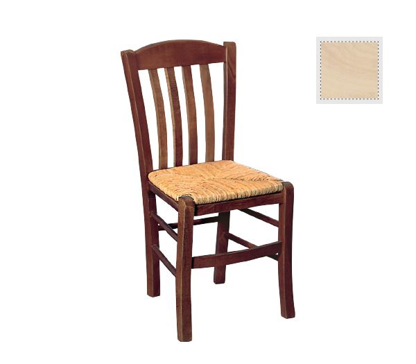 Καρέκλα Άβαφη με Ψάθα Αβίδωτη 1