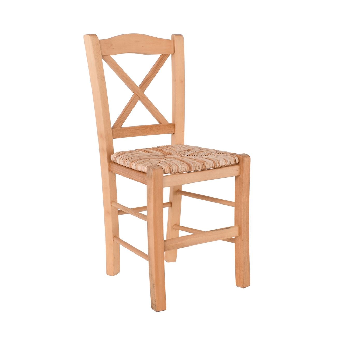 Καρέκλα Οξιά Βαφή Εμποτισμού Φυσικό, Κάθισμα Ψάθα 2