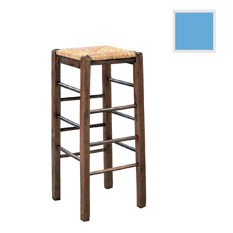 Σκαμπώ BAR Εμποτισμός Λάκα Γαλάζιο 1