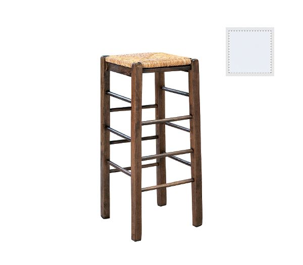 Σκαμπώ BAR Εμποτισμός Λάκα Άσπρο 1