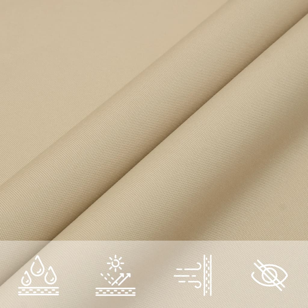 Πανί Σκίασης Τρίγωνο Μπεζ 3,5 x 3,5 x 4,9 μ. από Ύφασμα Oxford 5
