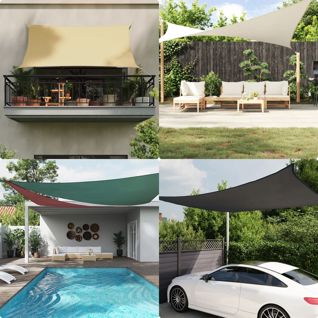 Πανί Σκίασης Ορθογώνιο Λευκό 2 x 3,5 μ. από Ύφασμα Oxford 1