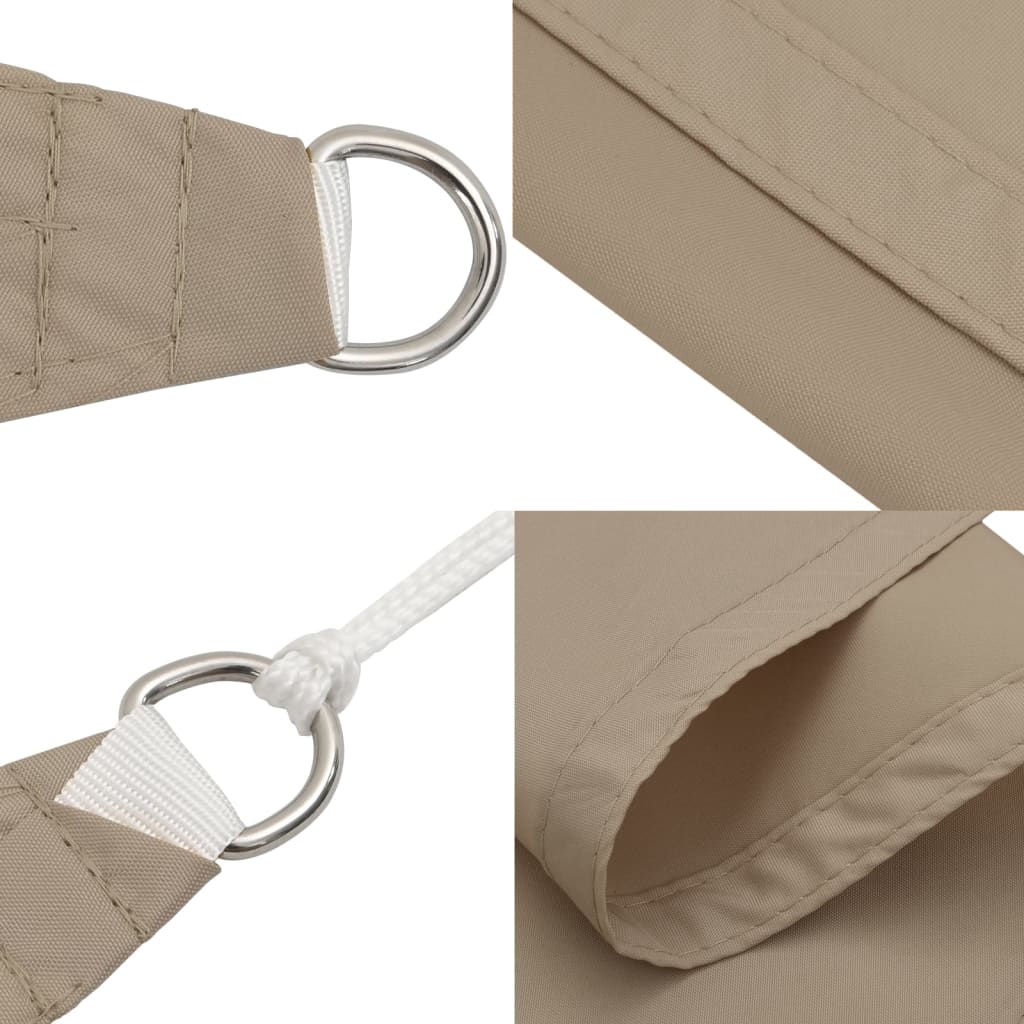 Πανί Σκίασης Τετράγωνο Taupe 3,6 x 3,6 μ. από Ύφασμα Oxford 6