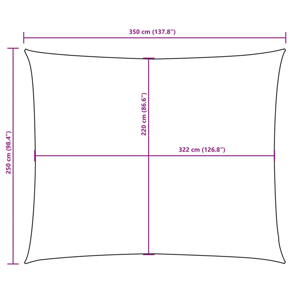 Πανί Σκίασης Ορθογώνιο Taupe 2,5 x 3,5 μ. από Ύφασμα Oxford 10