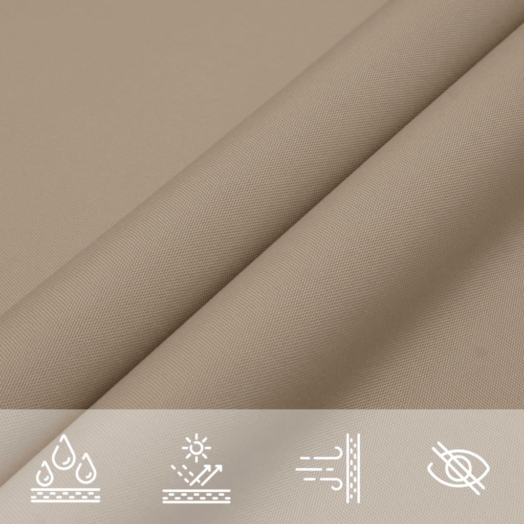 Πανί Σκίασης Ορθογώνιο Taupe 4 x 6 μ. από Ύφασμα Oxford 8