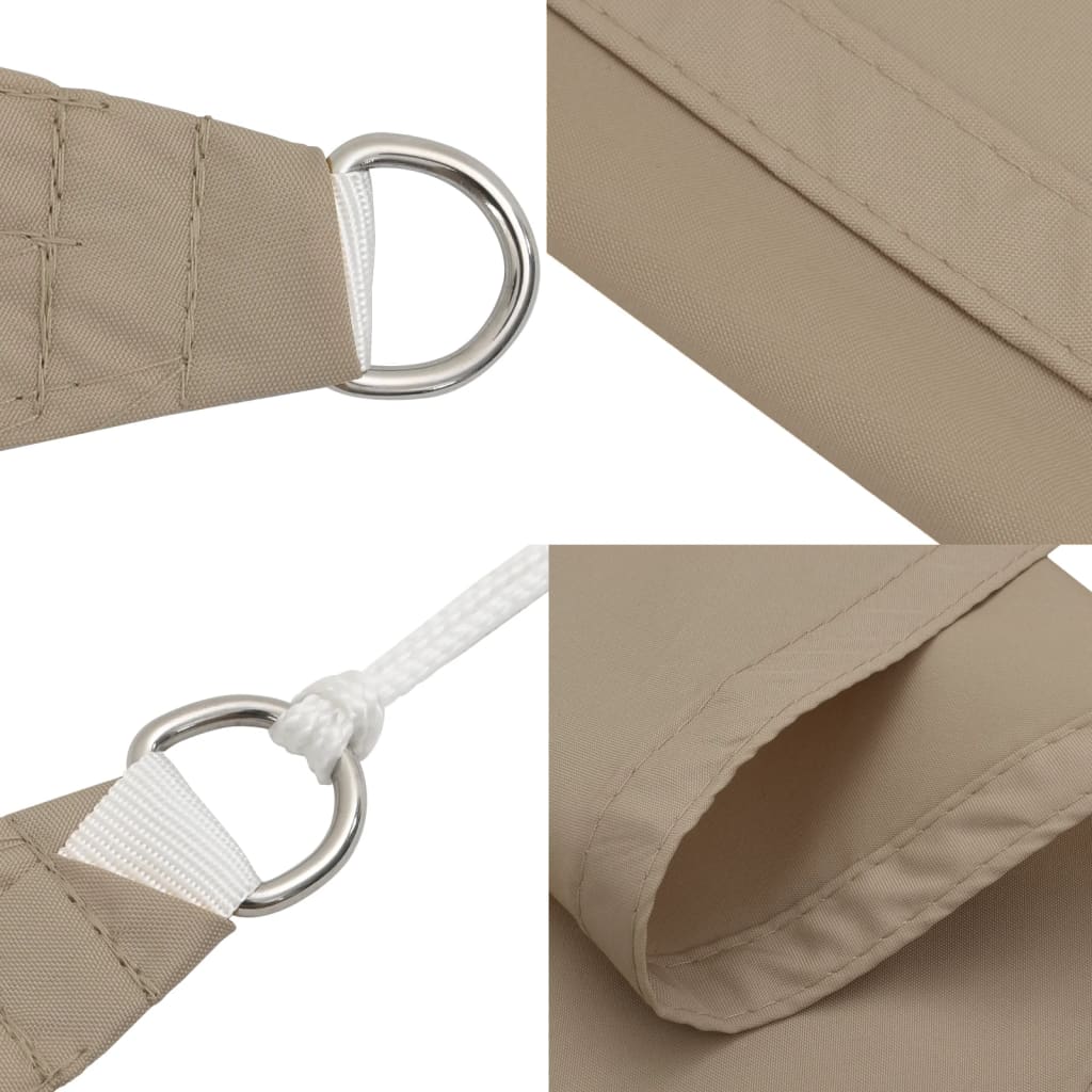 Πανί Σκίασης Ορθογώνιο Taupe 5 x 7 μ. από Ύφασμα Oxford 7