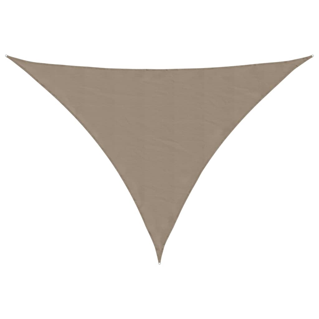 Πανί Σκίασης Τρίγωνο Taupe 5 x 5 x 6 μ. από Ύφασμα Oxford 2