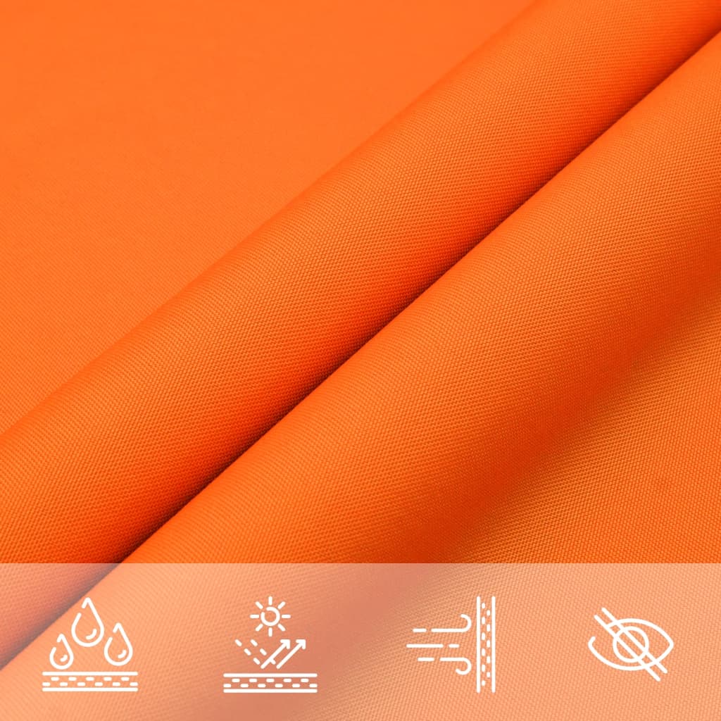 Πανί Σκίασης Τρίγωνο Πορτοκαλί 4 x 5 x 6,4 μ. από Ύφασμα Oxford 7