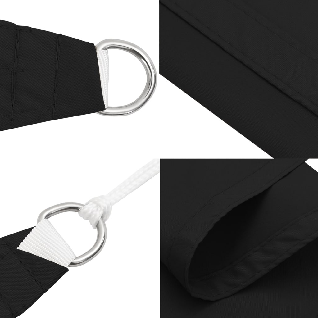 Πανί Σκίασης Τρίγωνο Μαύρο 3 x 4 x 4 μ. από Ύφασμα Oxford 6