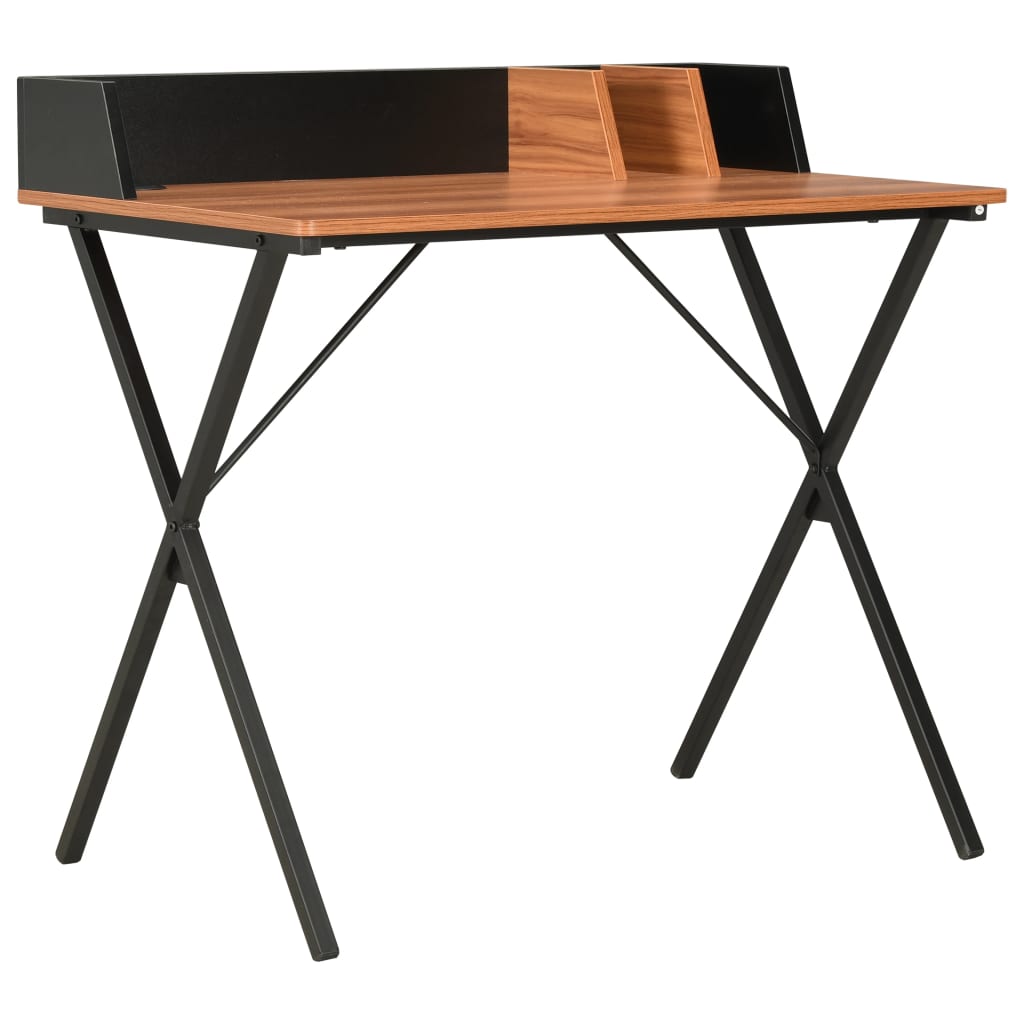 Γραφείο Μαύρο / Καφέ 80 x 50 x 84 εκ. 1