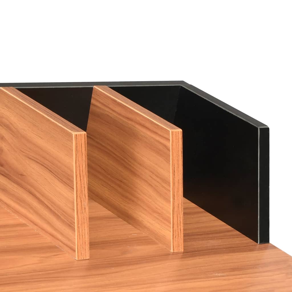 Γραφείο Μαύρο / Καφέ 80 x 50 x 84 εκ. 5
