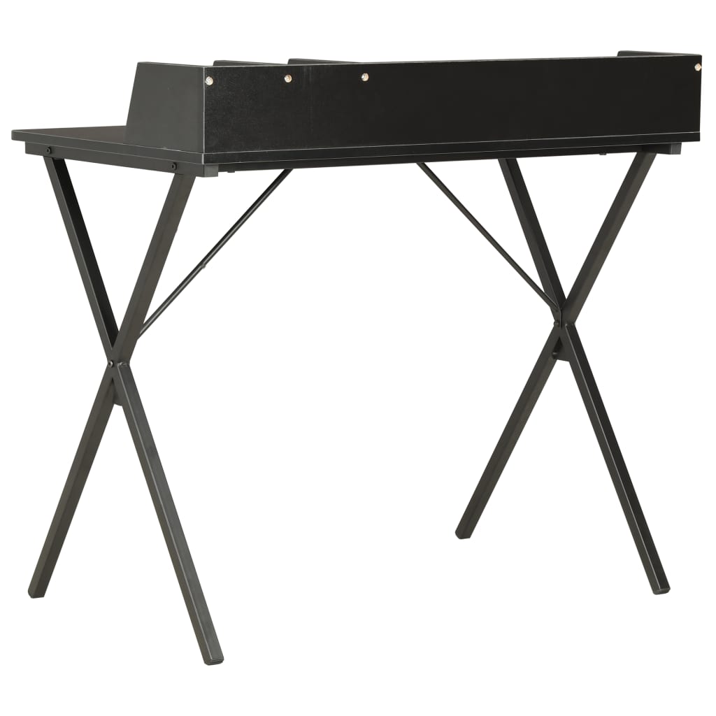 Γραφείο Μαύρο 80 x 50 x 84 εκ. 4