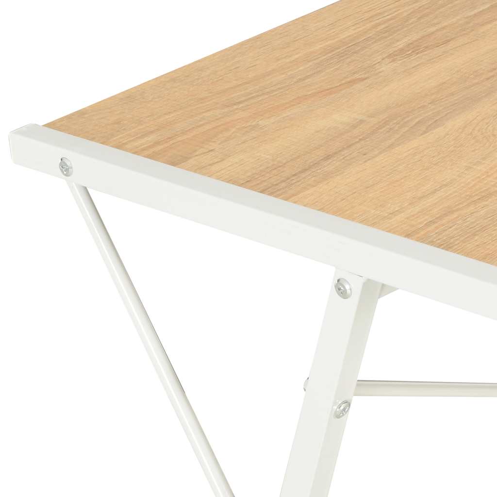 Γραφείο με Ράφια Λευκό / Χρώμα Δρυός 116 x 50 x 93 εκ. 6