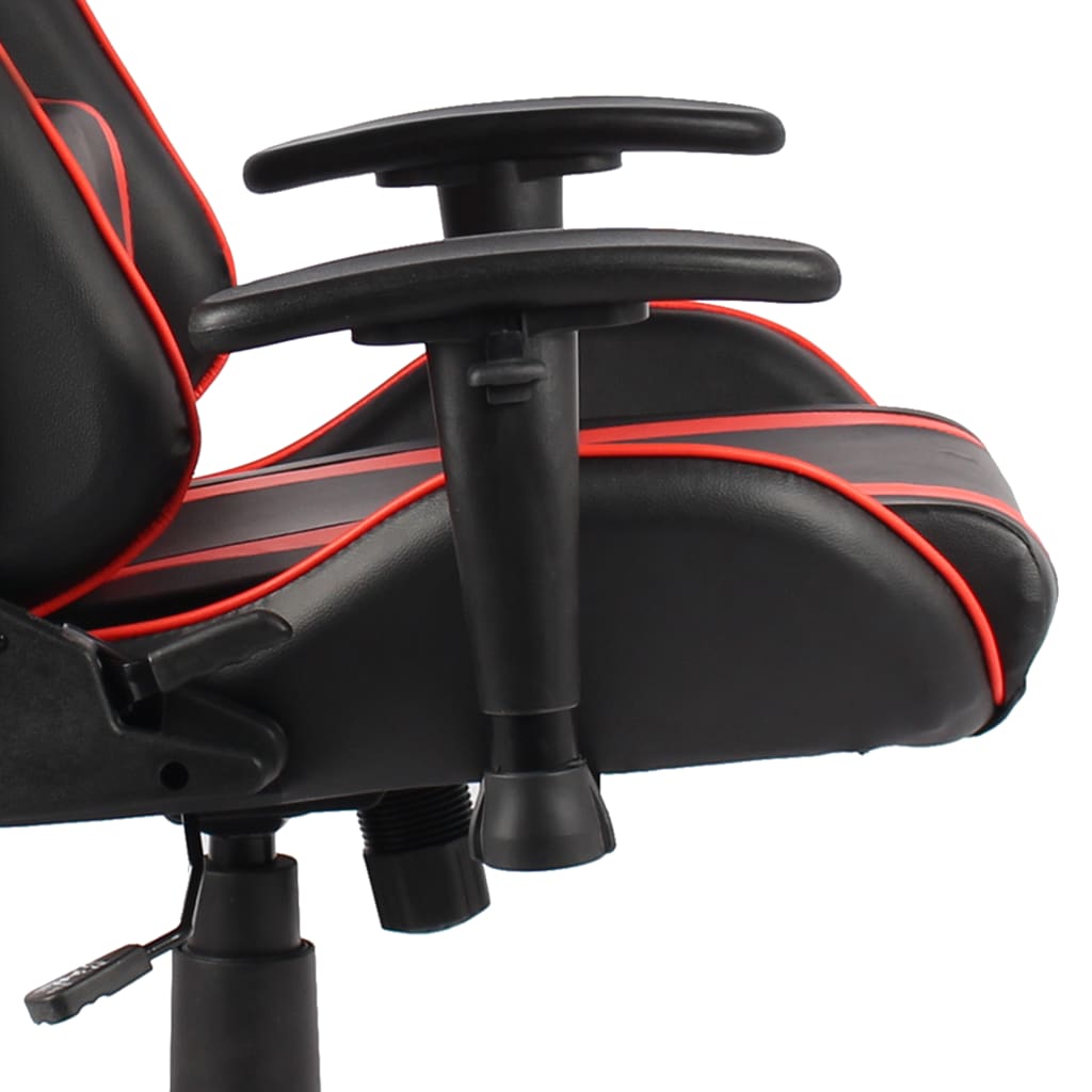 Καρέκλα Gaming Περιστρεφόμενη Κόκκινη από PVC 6