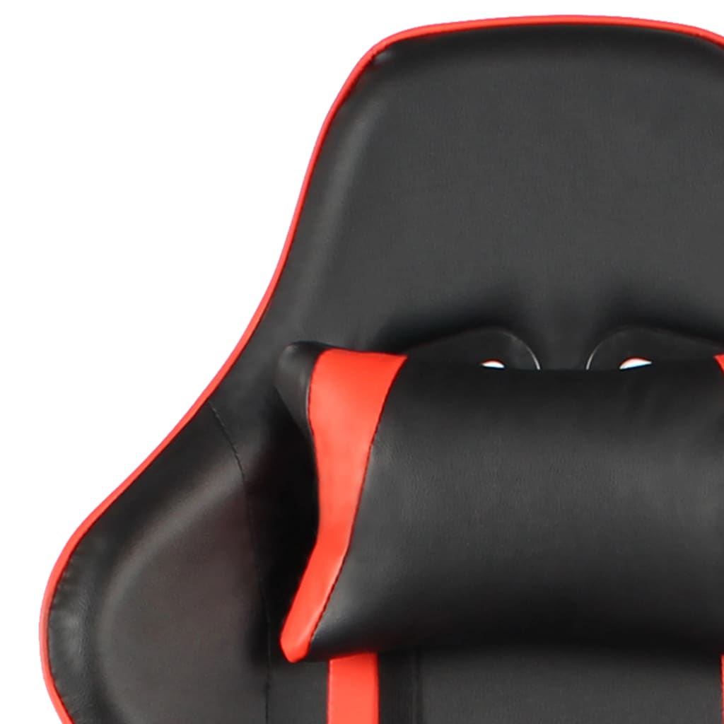 Καρέκλα Gaming Περιστρεφόμενη Κόκκινη από PVC 7