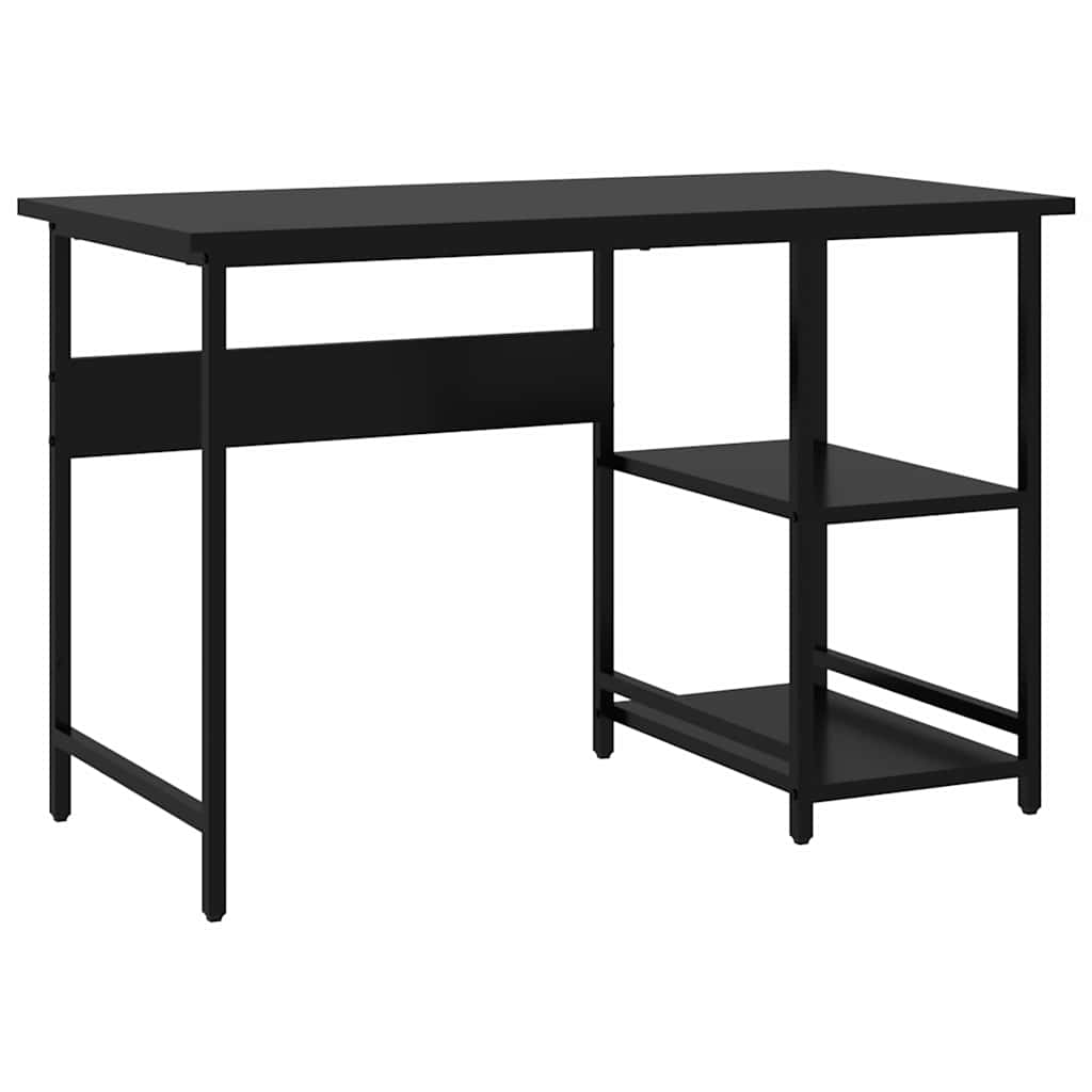 Γραφείο Υπολογιστή Μαύρο 105 x 55 x 72 εκ. από MDF και Μέταλλο 2