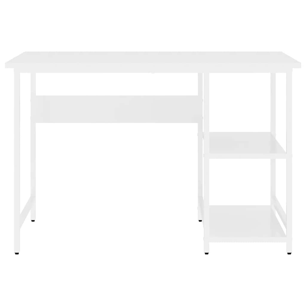 Γραφείο Υπολογιστή Λευκό 105 x 55 x 72 εκ. από MDF και Μέταλλο 3