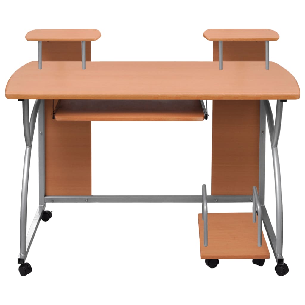 Γραφείο Υπολογιστή Καφέ 110 x 52 x 88,5 εκ. Επεξεργασμένο Ξύλο 2