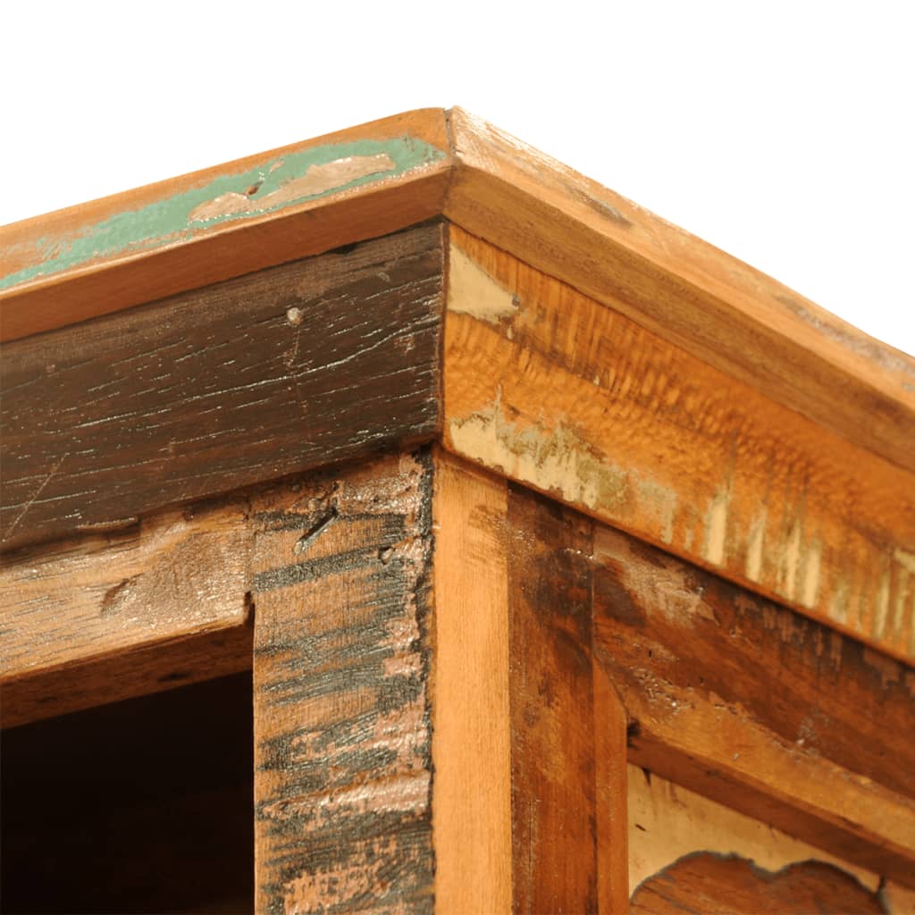 Βιβλιοθήκη Vintage από Μασίφ Ανακυκλωμένο Ξύλο 7