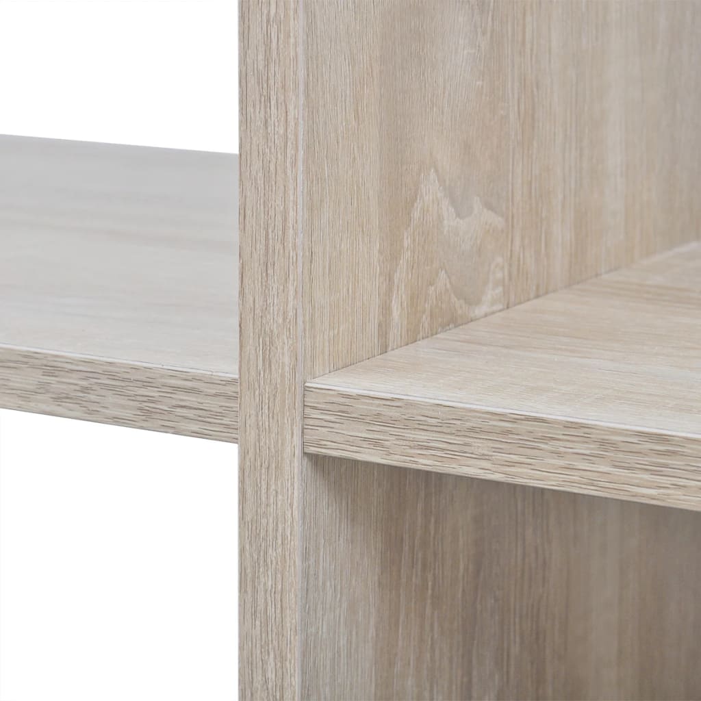 Βιβλιοθήκη / Ραφιέρα με Κύβους Χρώμα Δρυς 142 εκ. 5