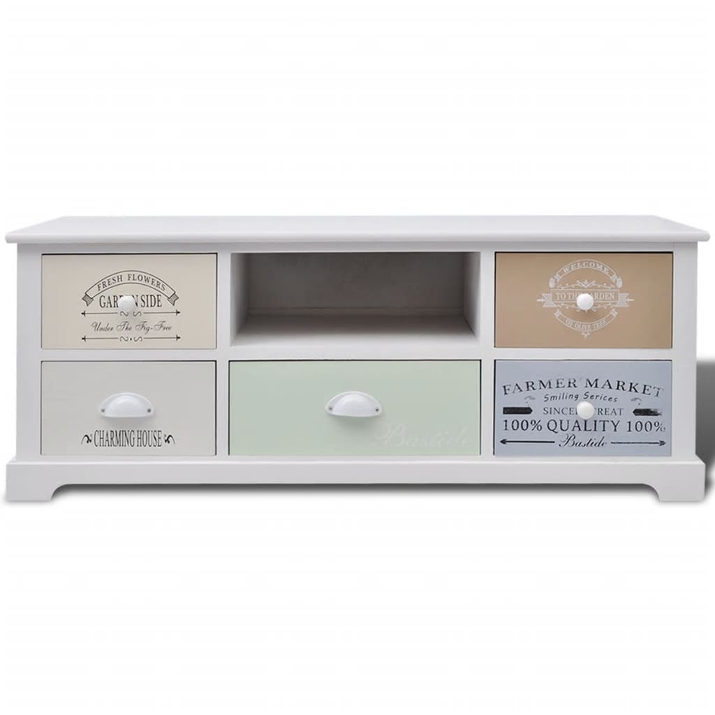 Έπιπλο Τηλεόρασης Στιλ Γαλλικής Εξοχής Ξύλινο 3