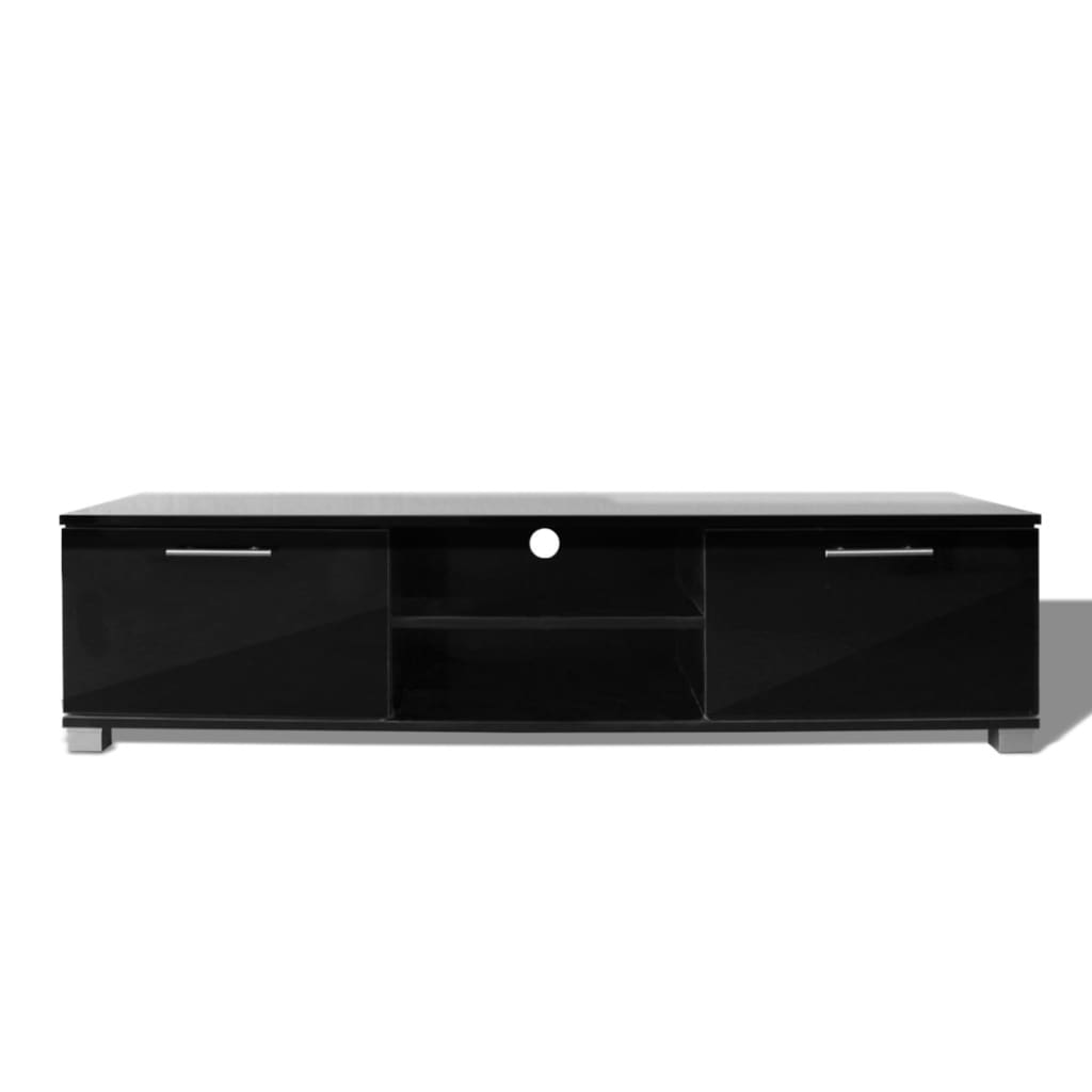 Έπιπλο Τηλεόρασης Γυαλιστερό Μαύρο 120 x 40,5 x 35 εκ. 3