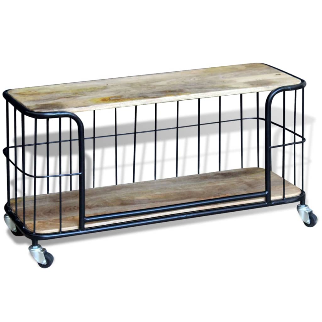 Έπιπλο Τηλεόρασης 100 x 40 x 45 εκ. από Μασίφ Ξύλο Μάνγκο 3