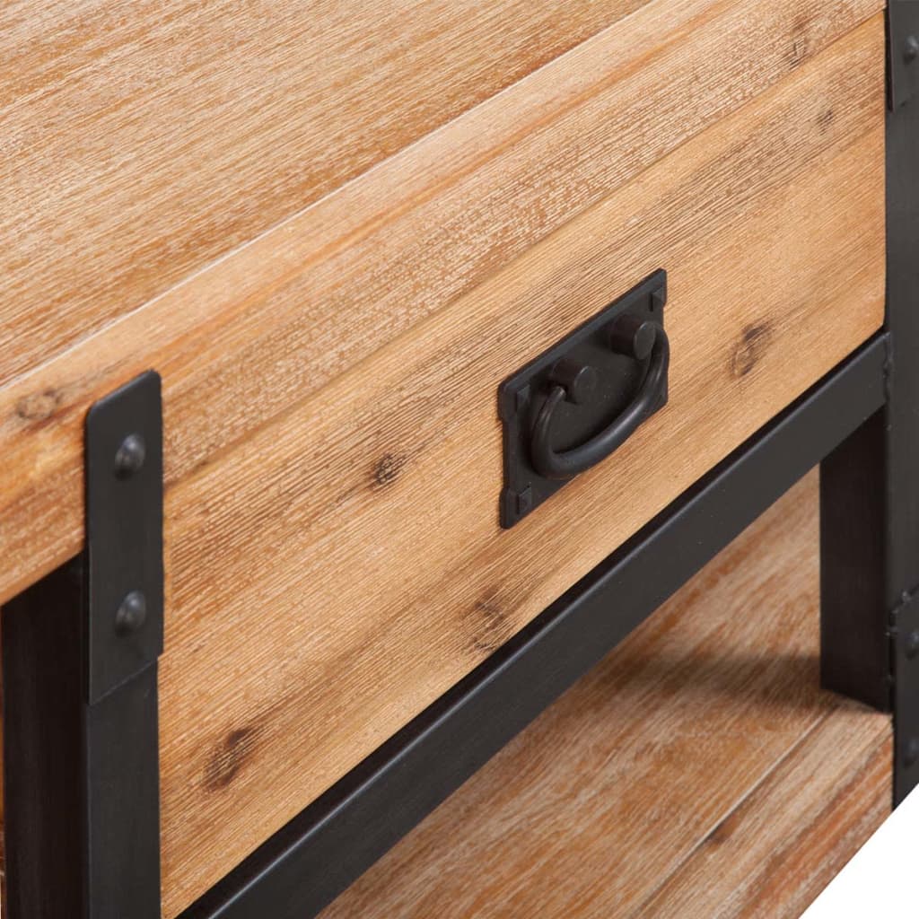 Έπιπλο Τηλεόρασης 140 x 40 x 45 εκ. από Μασίφ Ξύλο Ακακίας 4