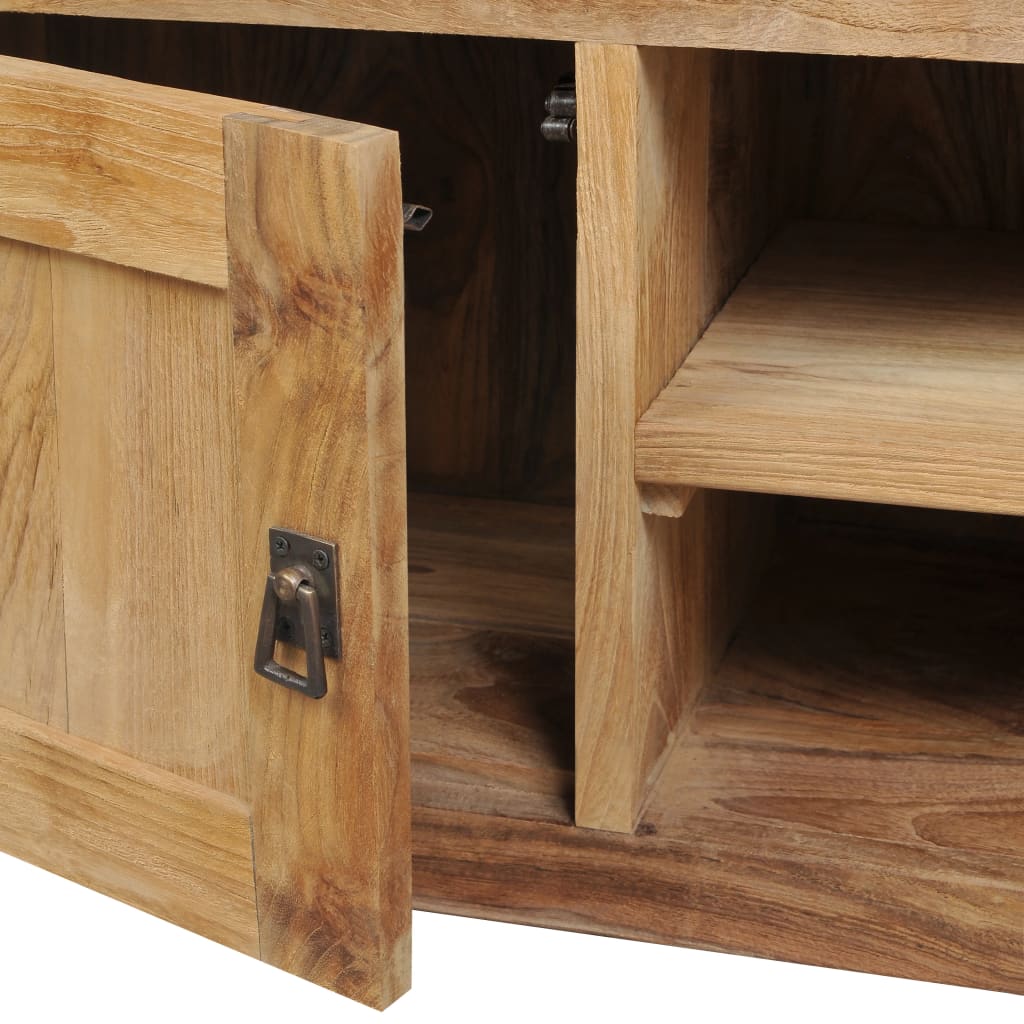 Έπιπλο Τηλεόρασης 120x30x40 εκ Μασίφ Ξύλο Teak 4