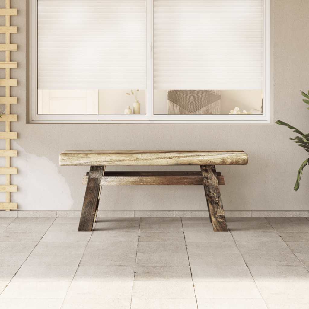 Παγκάκι 100x28x43 εκ. από Μείγμα Ανακυκλωμένων Ξύλων/Μασίφ teak 2