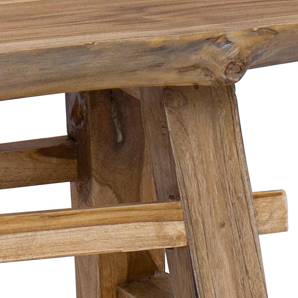 Παγκάκι 100x28x43 εκ. από Μείγμα Ανακυκλωμένων Ξύλων/Μασίφ teak 8