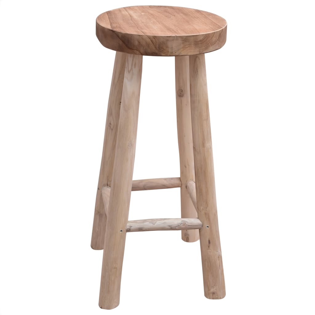 Σκαμπό Μπαρ από Μασίφ Ξύλο Teak 1