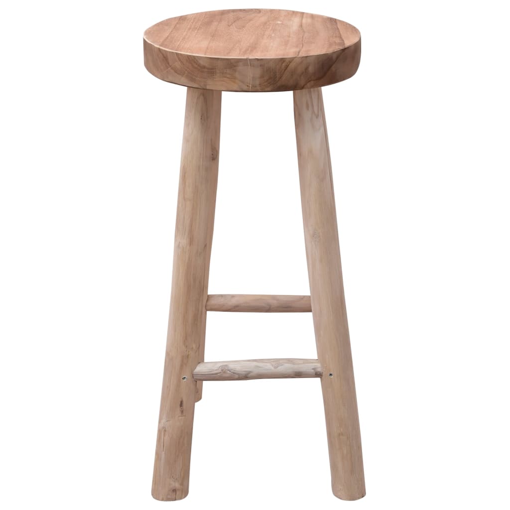 Σκαμπό Μπαρ από Μασίφ Ξύλο Teak 2
