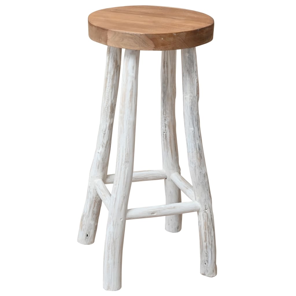 Σκαμπό Μπαρ από Μασίφ Ξύλο Teak 1
