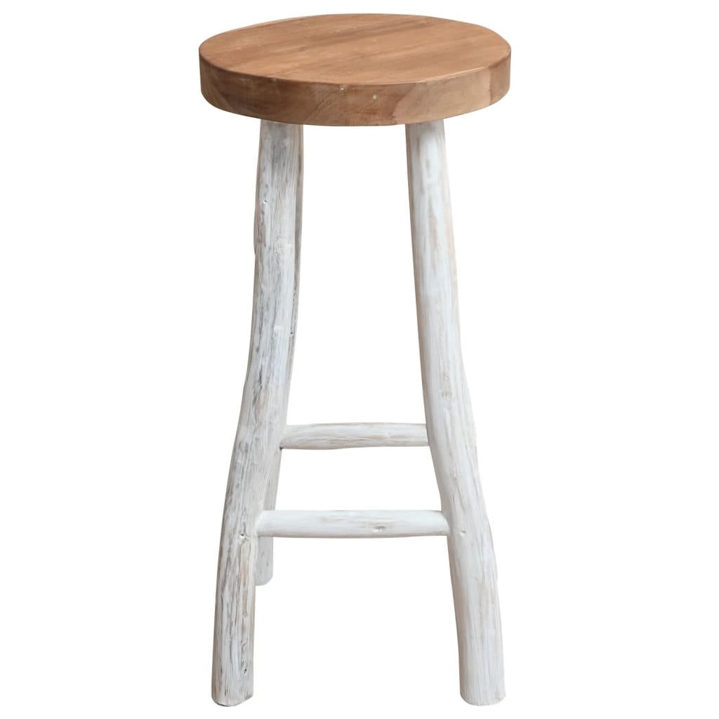 Σκαμπό Μπαρ από Μασίφ Ξύλο Teak 2