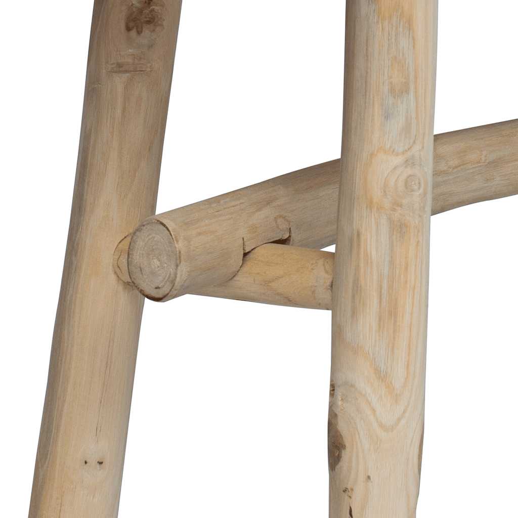 Παγκάκι από Γνήσιο Δέρμα / Ξύλο Teak 5