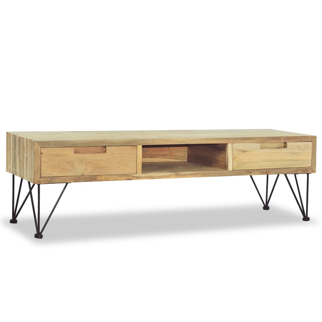 Έπιπλο Τηλεόρασης 120 x 35 x 35 εκ. από Μασίφ Ξύλο Teak 3