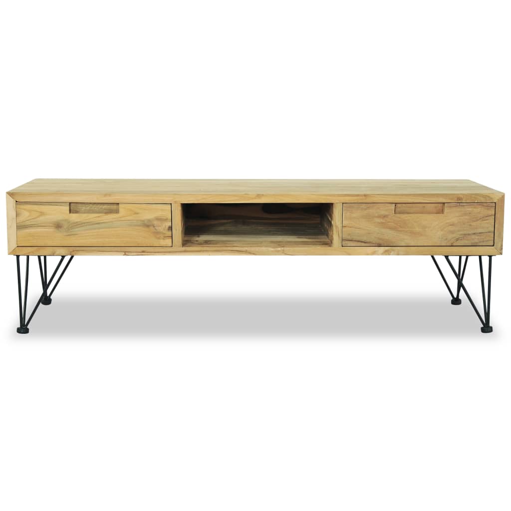 Έπιπλο Τηλεόρασης 120 x 35 x 35 εκ. από Μασίφ Ξύλο Teak 6