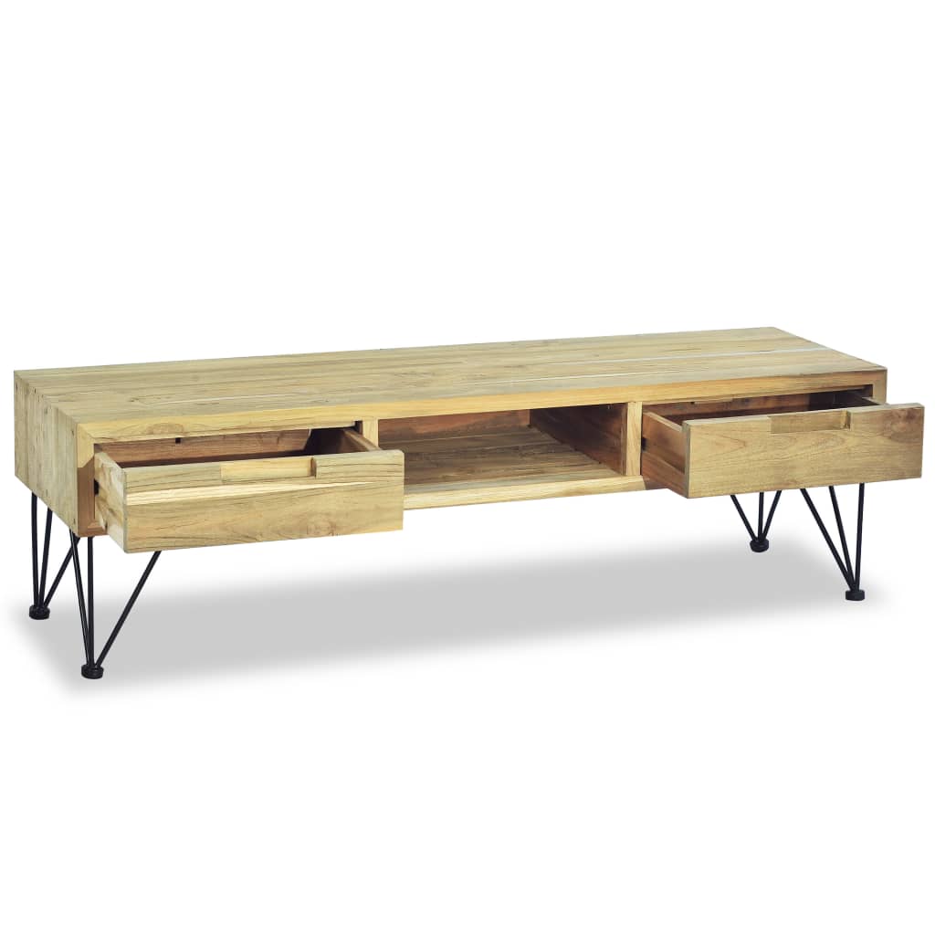 Έπιπλο Τηλεόρασης 120 x 35 x 35 εκ. από Μασίφ Ξύλο Teak 7