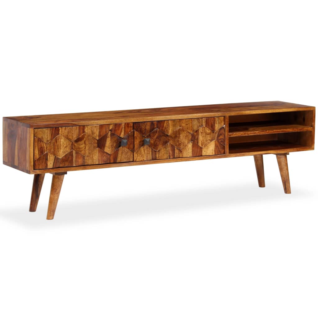Έπιπλο Τηλεόρασης 140 x 30 x 40 εκ. από Μασίφ Ξύλο Sheesham 12