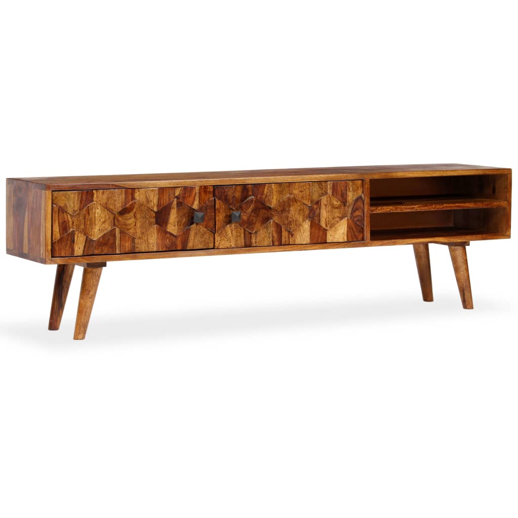 Έπιπλο Τηλεόρασης 140 x 30 x 40 εκ. από Μασίφ Ξύλο Sheesham 9