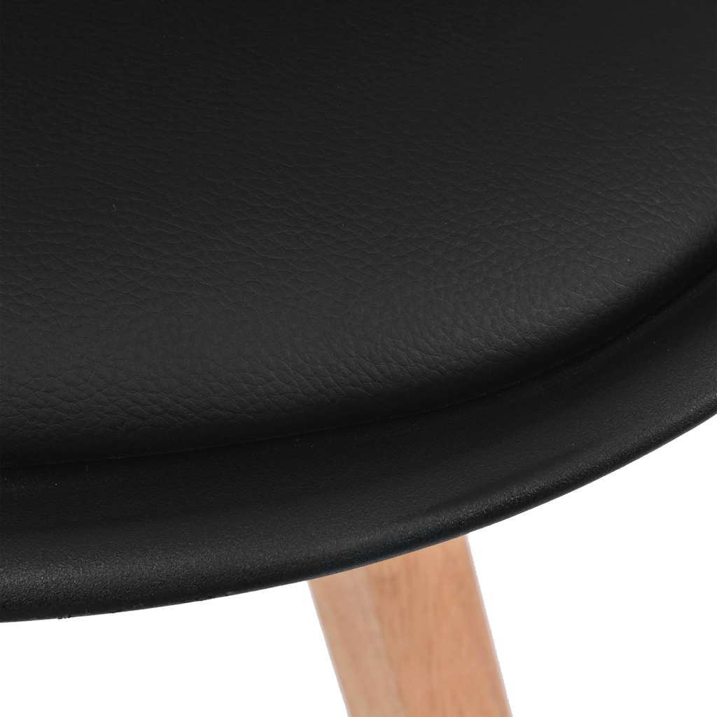 Καρέκλες Τραπεζαρίας 2 τεμ. Μαύρες Πλαστικές 5