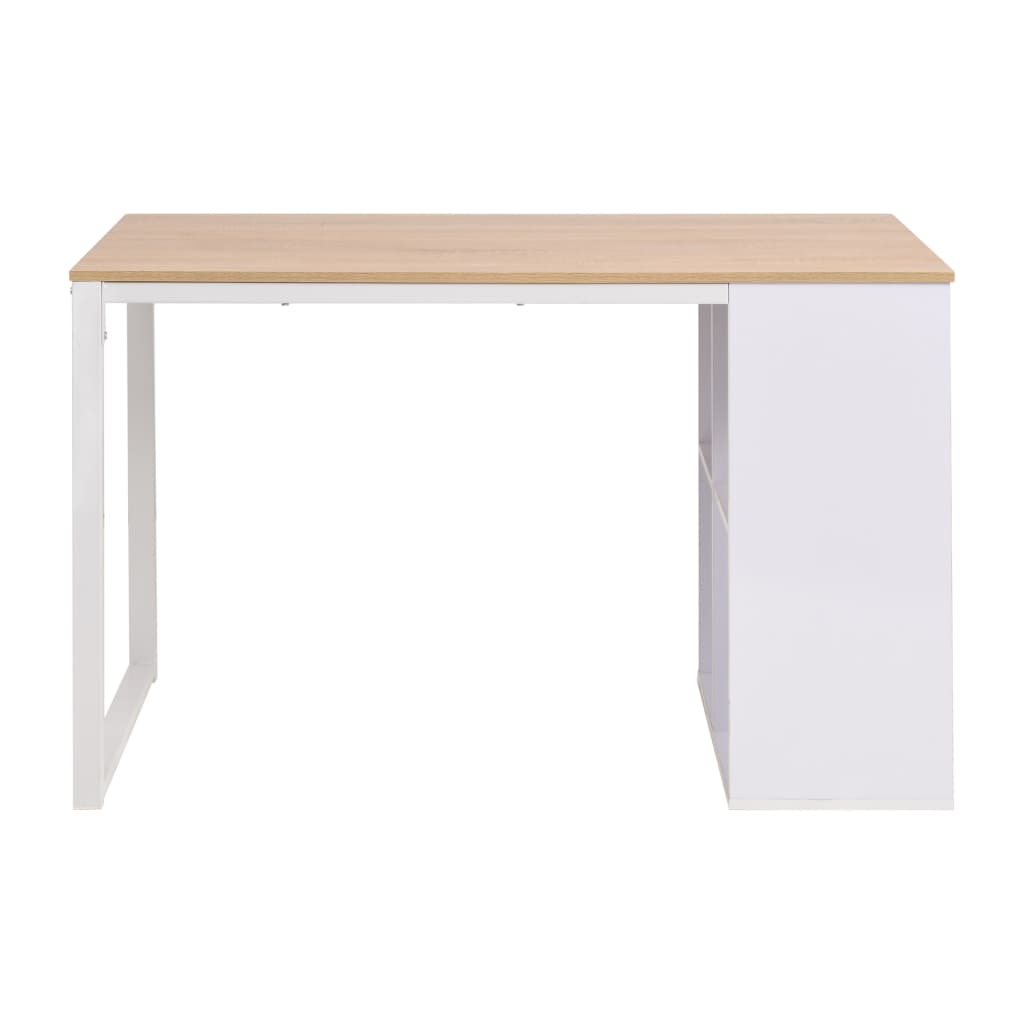 Γραφείο Δρυς και Λευκό 120 x 60 x 75 εκ. 2