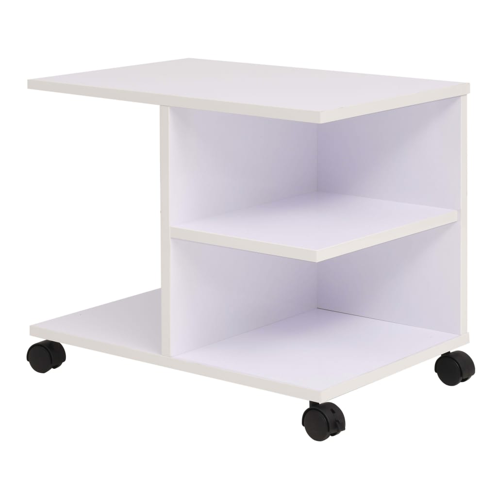 Ραφιέρα με Ρόδες Λευκό Χρώμα 50 x 35 x 42 εκ. 1