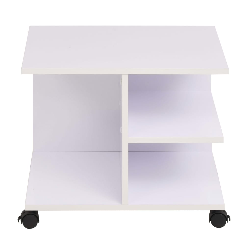Ραφιέρα με Ρόδες Λευκό Χρώμα 50 x 35 x 42 εκ. 2