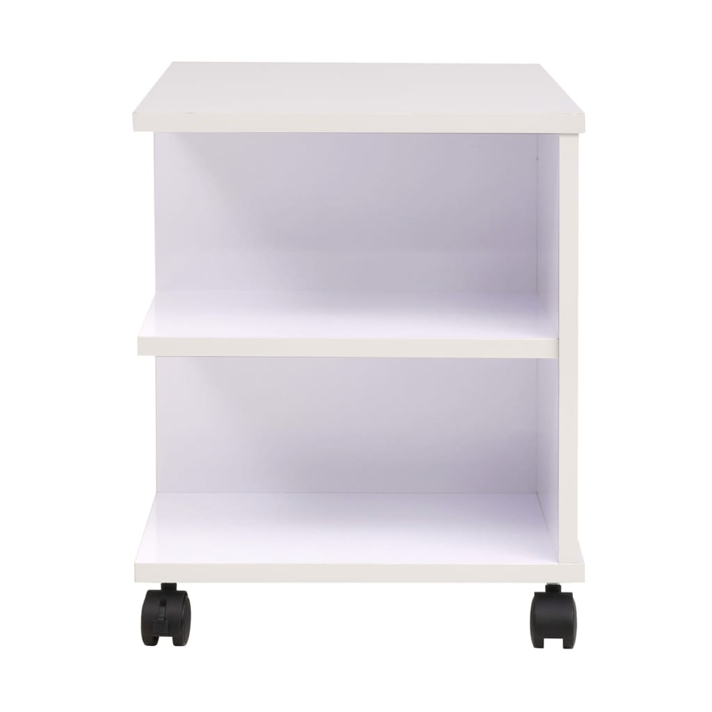 Ραφιέρα με Ρόδες Λευκό Χρώμα 50 x 35 x 42 εκ. 3