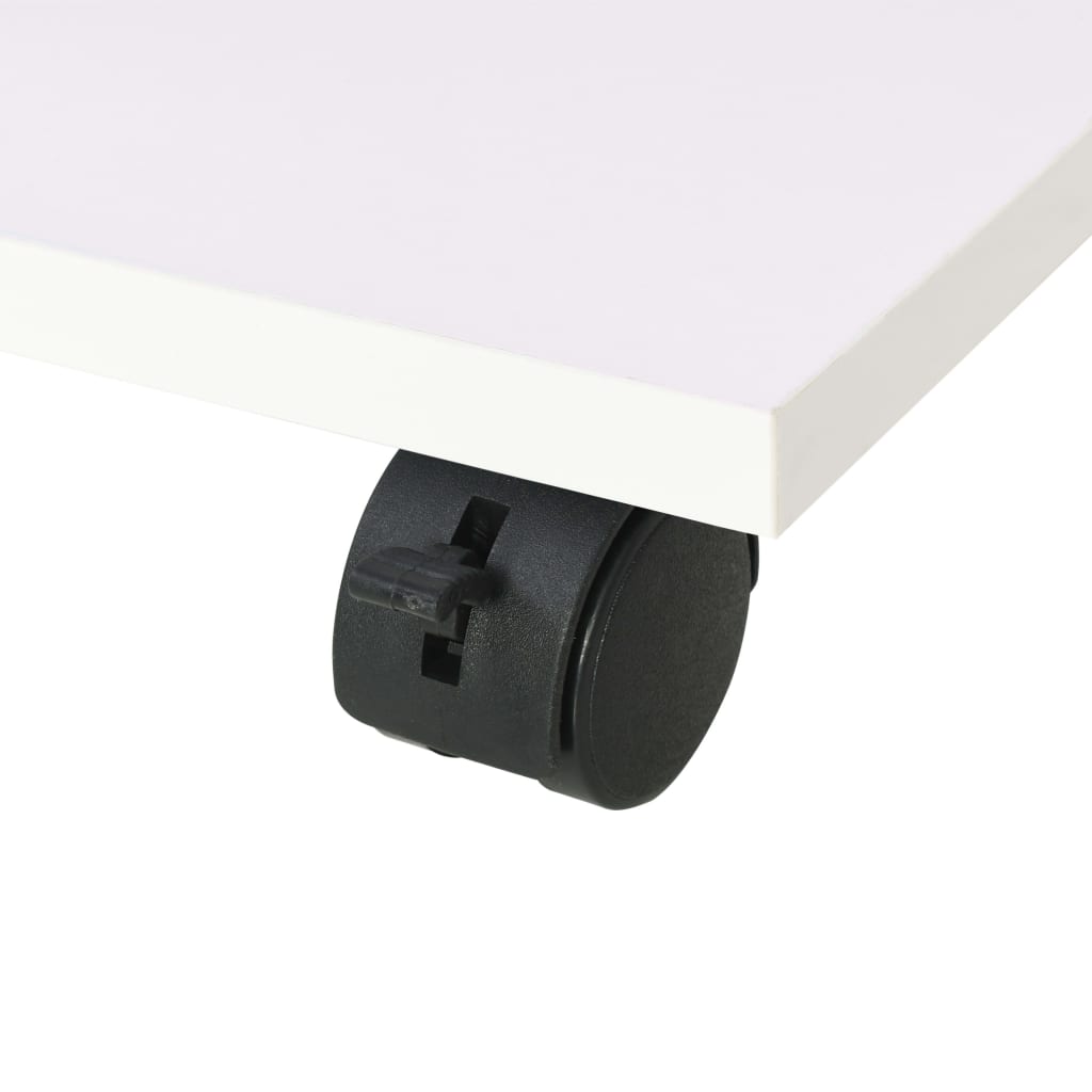Ραφιέρα με Ρόδες Λευκό Χρώμα 50 x 35 x 42 εκ. 5