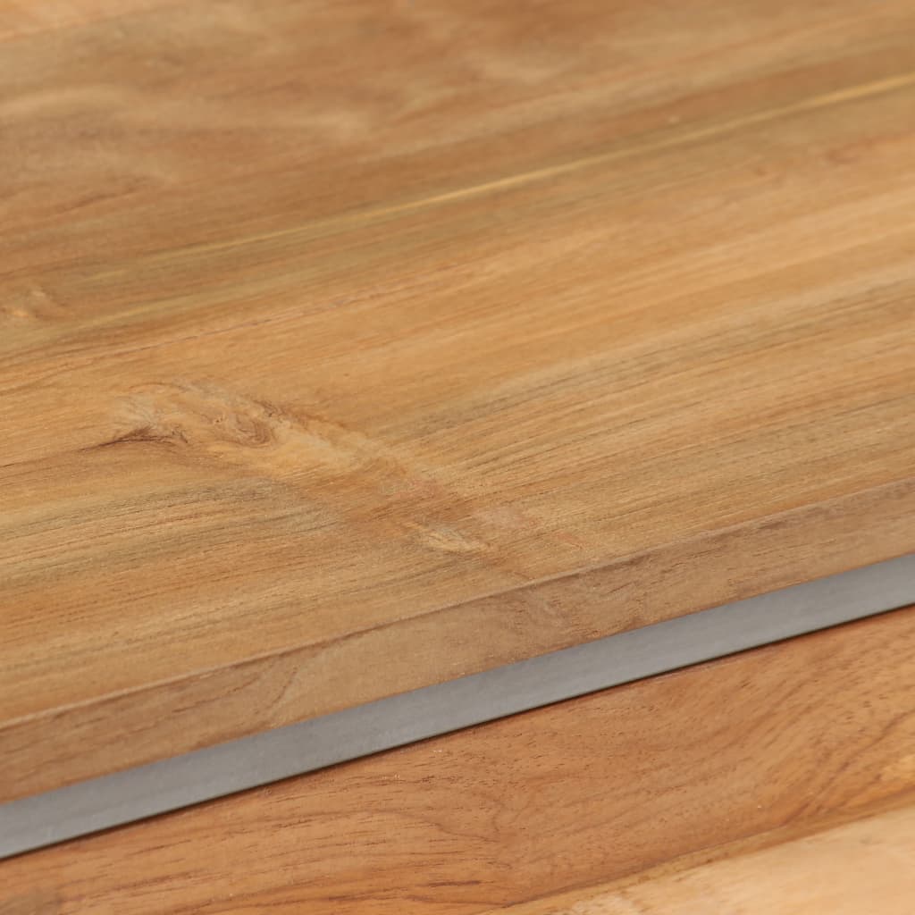 Έπιπλο Τηλεόρασης 120x30x40 εκ. Ανακυκλωμένο Ξύλο Teak & Ατσάλι 7