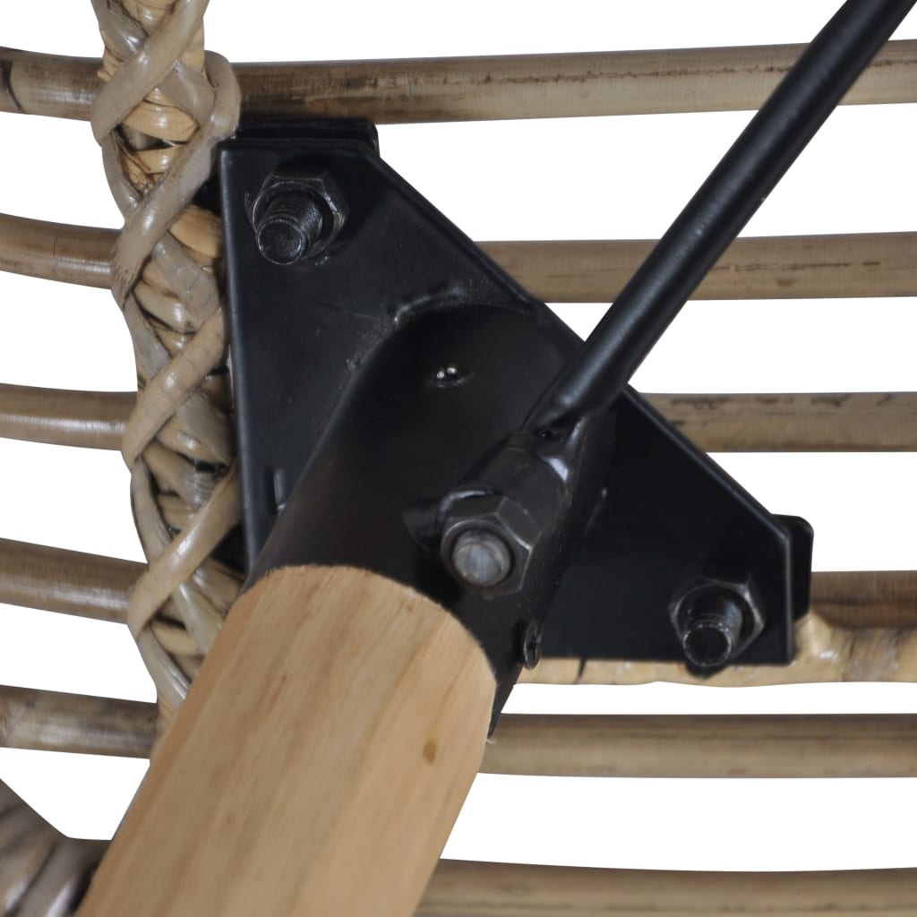 Καρέκλες Τραπεζαρίας 2 τεμ. Καφέ από Γνήσιο Ρατάν 6